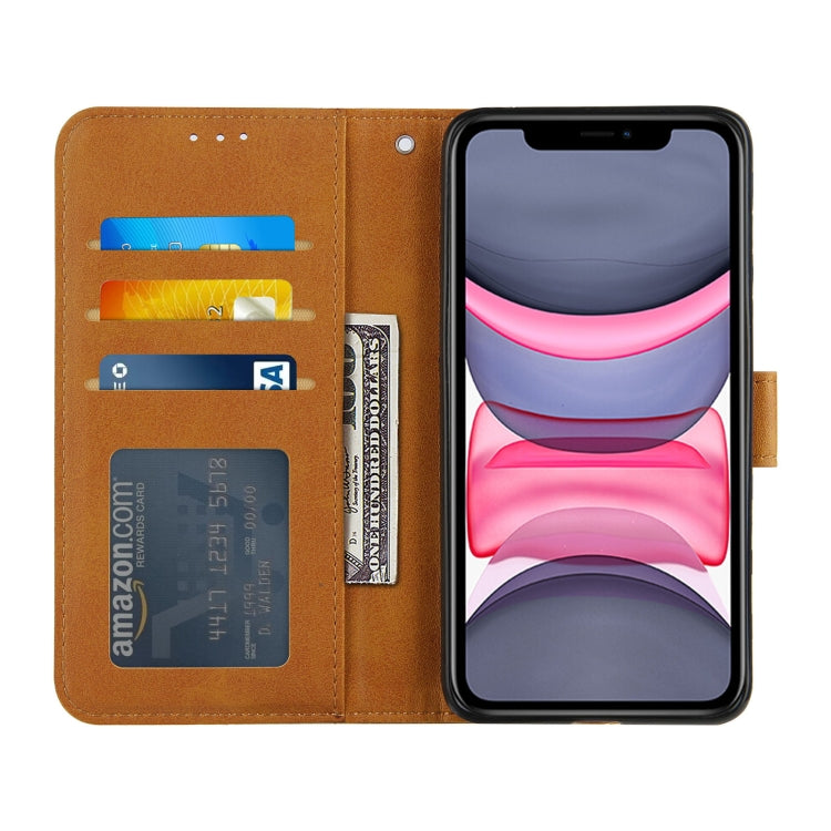 For iPhone 11 Pro Stitching Calf Texture Buckle Horizontal Flip Leather Case with Holder & Card Slots & Wallet & Lanyard