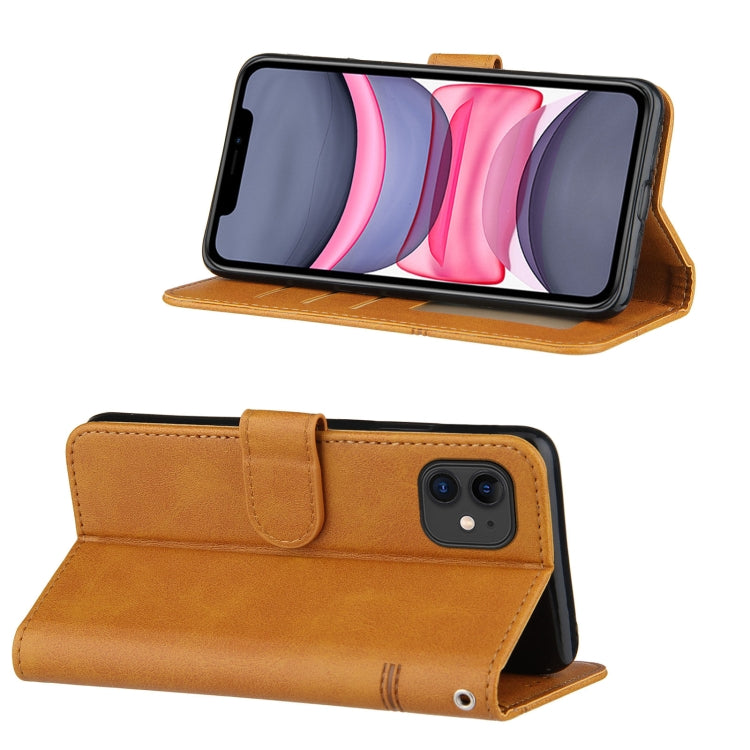 For iPhone 11 Pro Stitching Calf Texture Buckle Horizontal Flip Leather Case with Holder & Card Slots & Wallet & Lanyard