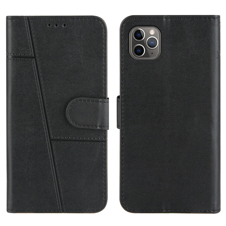 For iPhone 11 Pro Max Stitching Calf Texture Buckle Horizontal Flip Leather Case with Holder & Card Slots & Wallet & Lanyard