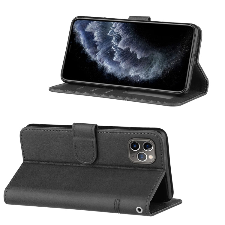 For iPhone 11 Pro Max Stitching Calf Texture Buckle Horizontal Flip Leather Case with Holder & Card Slots & Wallet & Lanyard