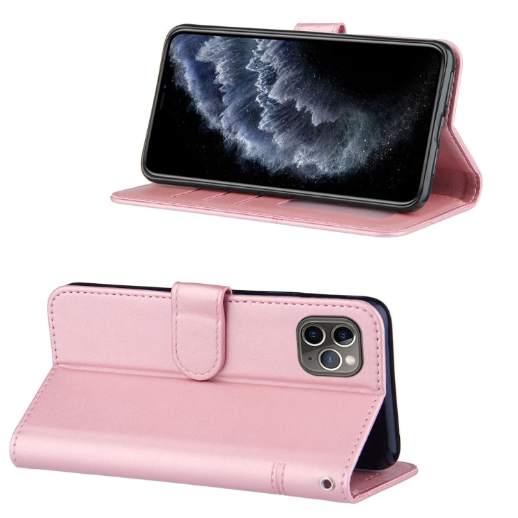 For iPhone 11 Pro Max Stitching Calf Texture Buckle Horizontal Flip Leather Case with Holder & Card Slots & Wallet & Lanyard