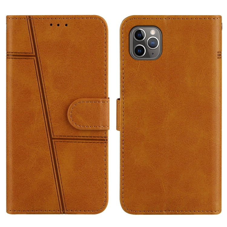 For iPhone 11 Pro Max Stitching Calf Texture Buckle Horizontal Flip Leather Case with Holder & Card Slots & Wallet & Lanyard