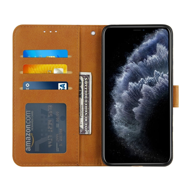 For iPhone 11 Pro Max Stitching Calf Texture Buckle Horizontal Flip Leather Case with Holder & Card Slots & Wallet & Lanyard