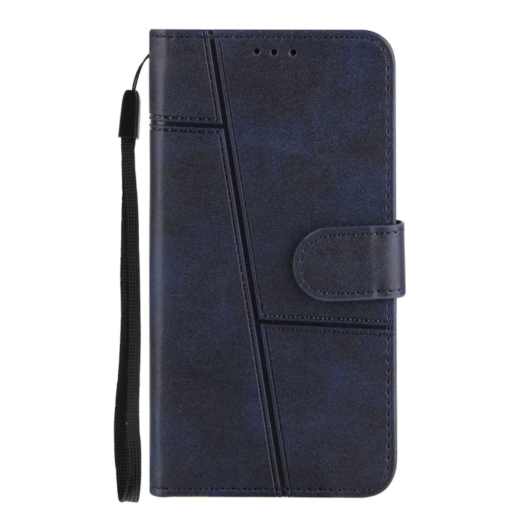 For iPhone XS Max Stitching Calf Texture Buckle Horizontal Flip Leather Case with Holder & Card Slots & Wallet & Lanyard