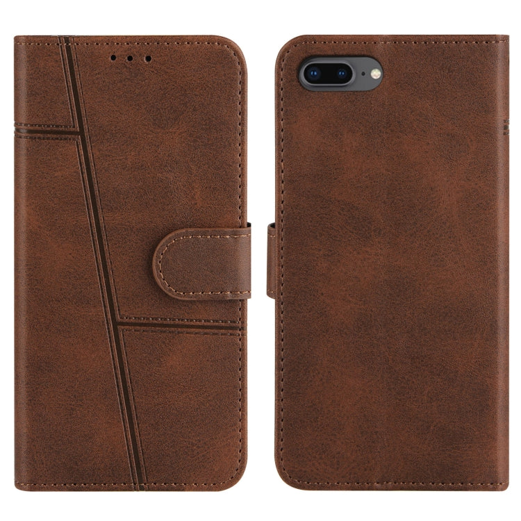 Stitching Calf Texture Buckle Horizontal Flip Leather Case with Holder & Card Slots & Wallet & Lanyard For iPhone 6 / 7 / 8 / SE 2020