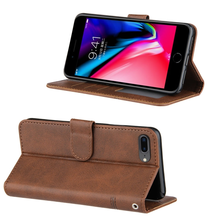 Stitching Calf Texture Buckle Horizontal Flip Leather Case with Holder & Card Slots & Wallet & Lanyard For iPhone 6 / 7 / 8 / SE 2020