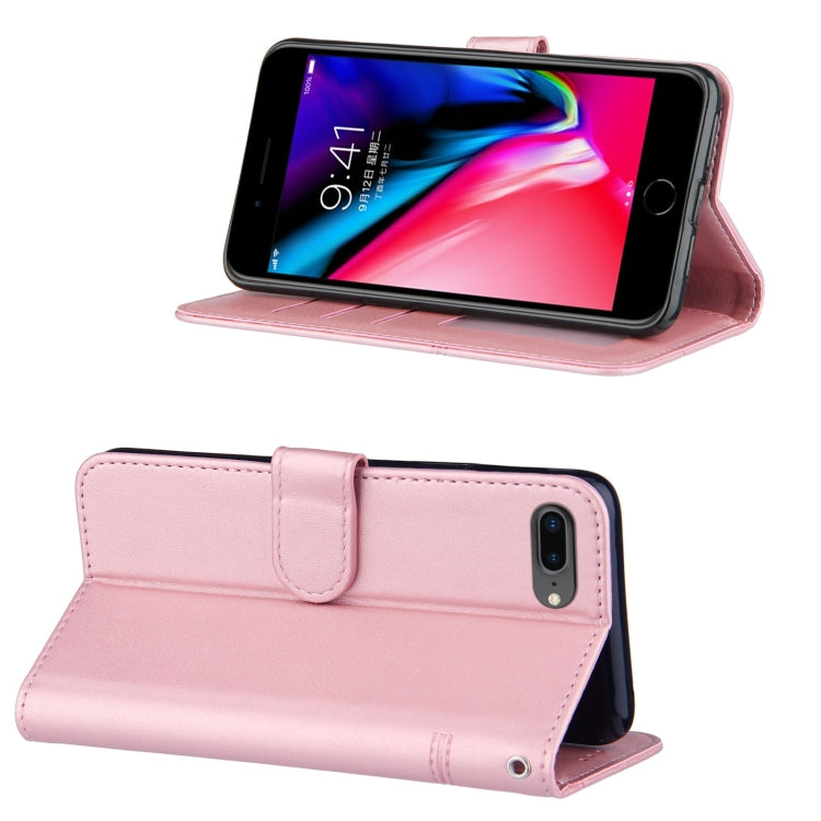 Stitching Calf Texture Buckle Horizontal Flip Leather Case with Holder & Card Slots & Wallet & Lanyard For iPhone 6 / 7 / 8 / SE 2020