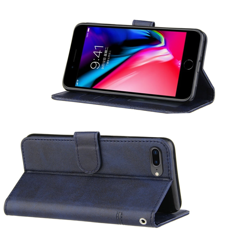 Stitching Calf Texture Buckle Horizontal Flip Leather Case with Holder & Card Slots & Wallet & Lanyard For iPhone 6 / 7 / 8 / SE 2020