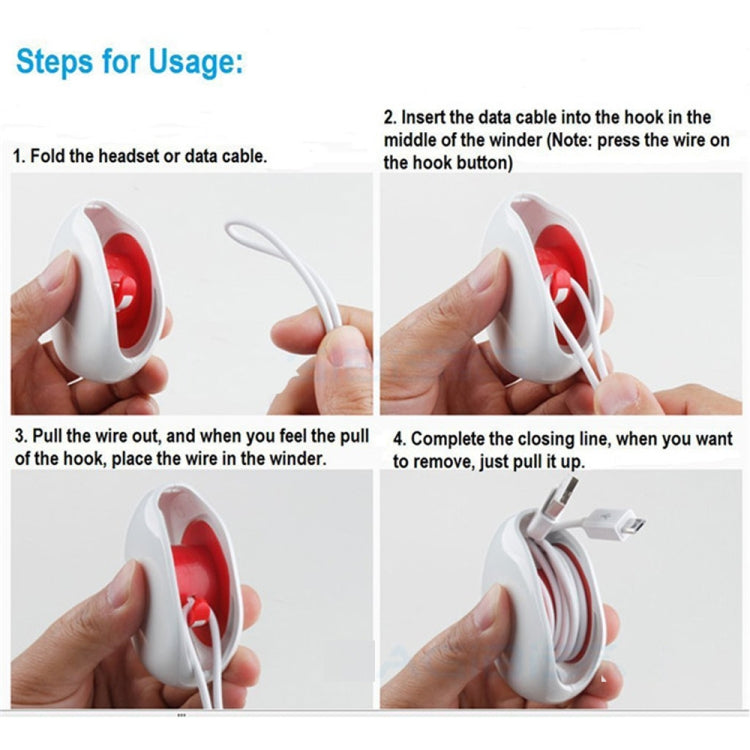 Large Mobile Phone Data Cable Wire Winder Data Cable Storage Box