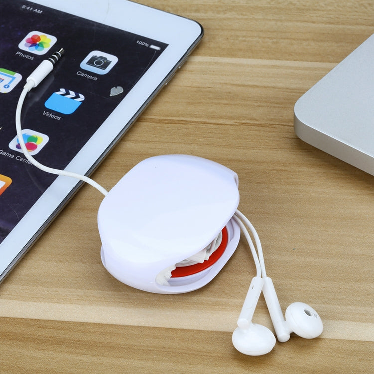 Small Headphone Earphone Wire Winder Data Cable Storage Box