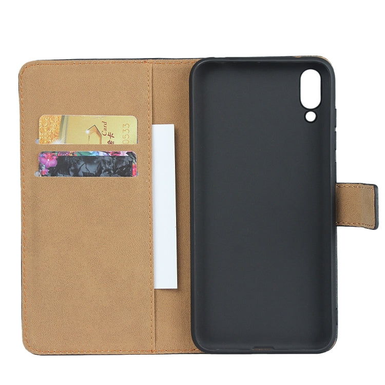 Horizontal Flip Leather Case for Huawei Y6 Pro (2019), with Magnetic Buckle & Holder & Card Slots & Wallet(Black)