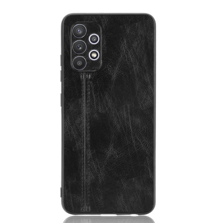 For Samsung Galaxy A32 4G European version Shockproof Sewing Cow Pattern Skin PC + PU + TPU Case