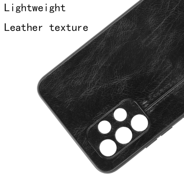 For Samsung Galaxy A32 4G European version Shockproof Sewing Cow Pattern Skin PC + PU + TPU Case