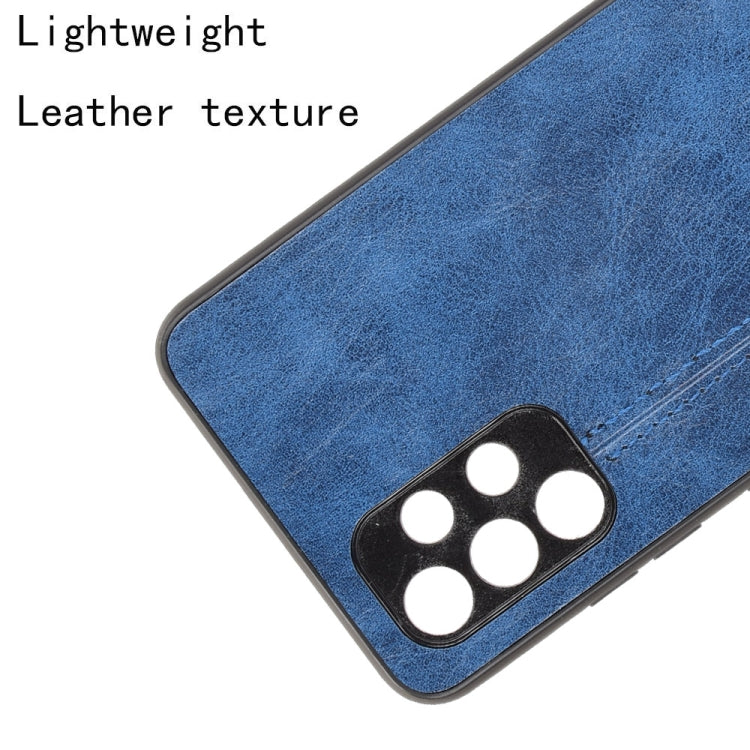 For Samsung Galaxy A32 4G European version Shockproof Sewing Cow Pattern Skin PC + PU + TPU Case
