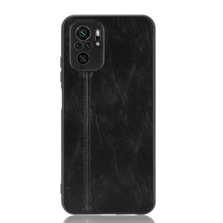 For Xiaomi Redmi Note 10 4G / Note 10S Shockproof Sewing Cow Pattern Skin PC + PU + TPU Case