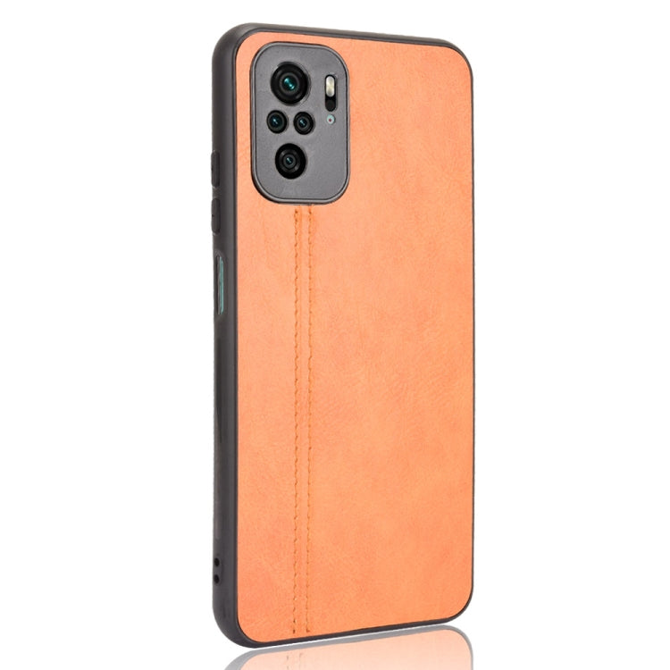 For Xiaomi Redmi Note 10 4G / Note 10S Shockproof Sewing Cow Pattern Skin PC + PU + TPU Case