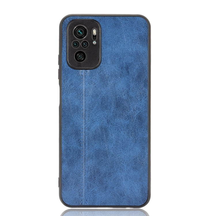 For Xiaomi Redmi Note 10 4G / Note 10S Shockproof Sewing Cow Pattern Skin PC + PU + TPU Case