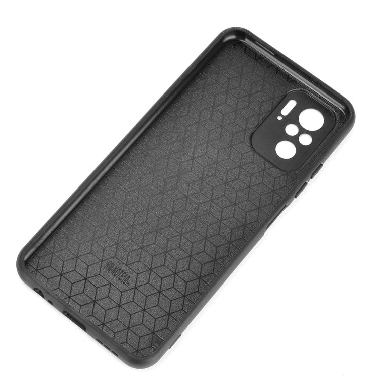 For Xiaomi Redmi Note 10 4G / Note 10S Shockproof Sewing Cow Pattern Skin PC + PU + TPU Case