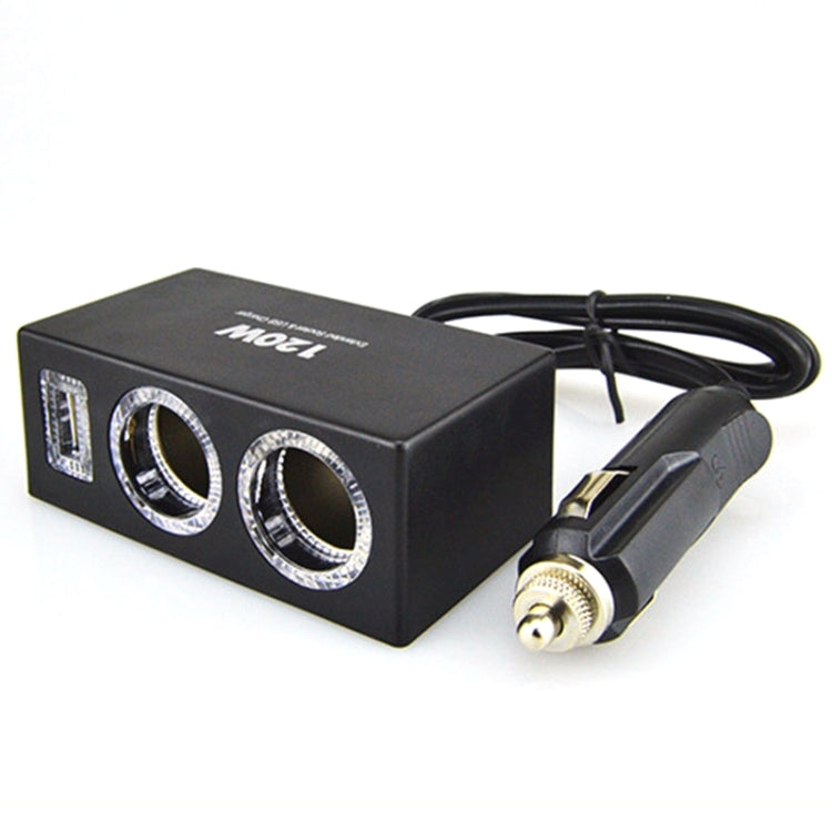 12V-24V Car Cigarette Lighter Socket Splitter USB Charger Adapter Car Charger for Mobile Phone MP3 DVR Accessories
