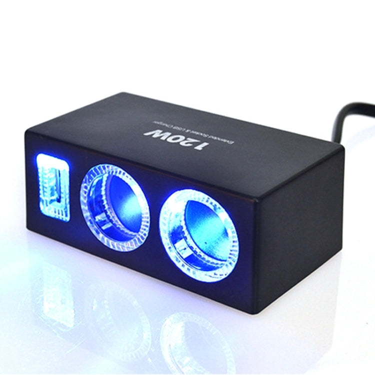 12V-24V Car Cigarette Lighter Socket Splitter USB Charger Adapter Car Charger for Mobile Phone MP3 DVR Accessories
