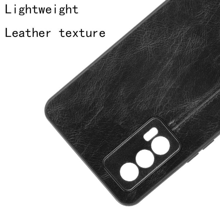 For vivo iQOO Neo5 Shockproof Sewing Cow Pattern Skin PC + PU + TPU Case