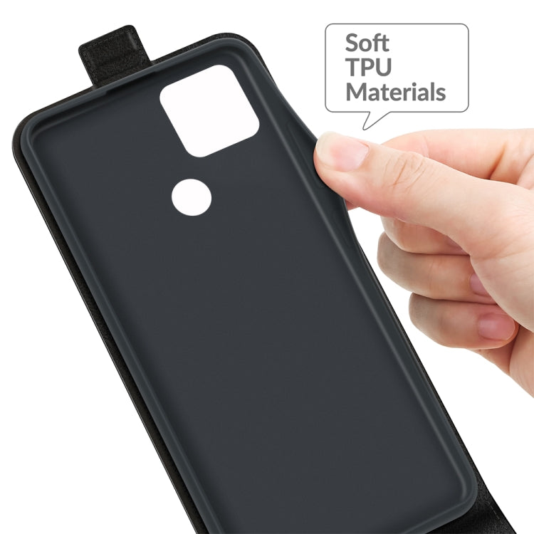 For Google Pixel 5A R64 Texture Single Vertical Flip Leather Protective Case with Card Slots & Photo Frame