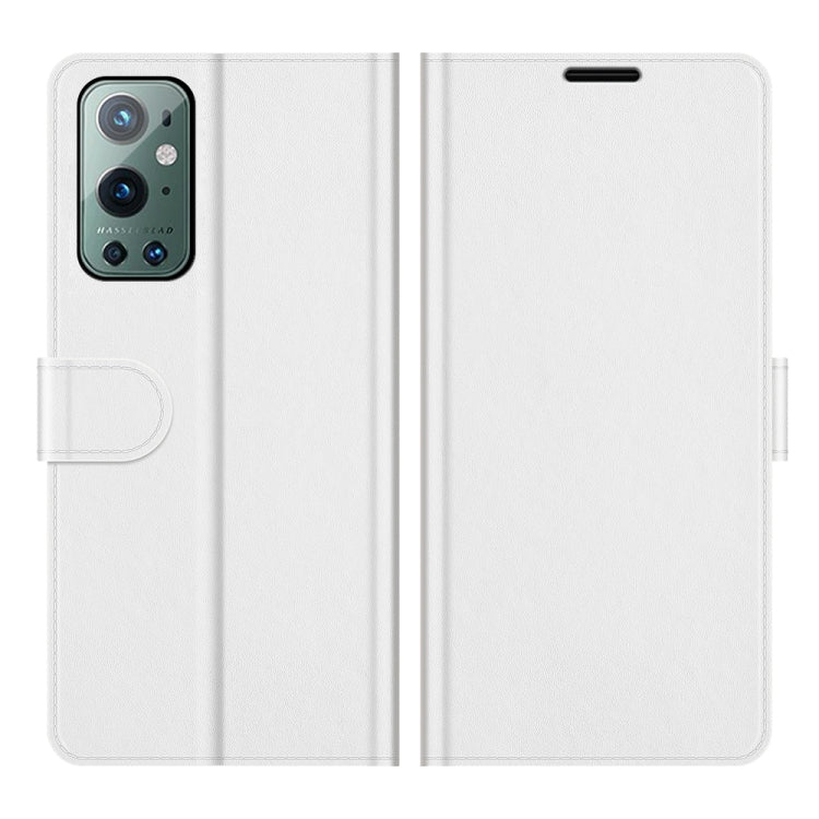 For OnePlus 9 Pro R64 Texture Single Horizontal Flip Protective Case with Holder & Card Slots & Wallet& Photo Frame