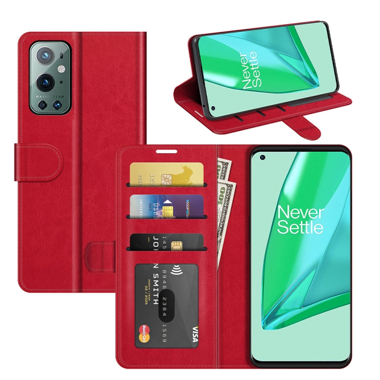 For OnePlus 9 Pro R64 Texture Single Horizontal Flip Protective Case with Holder & Card Slots & Wallet& Photo Frame