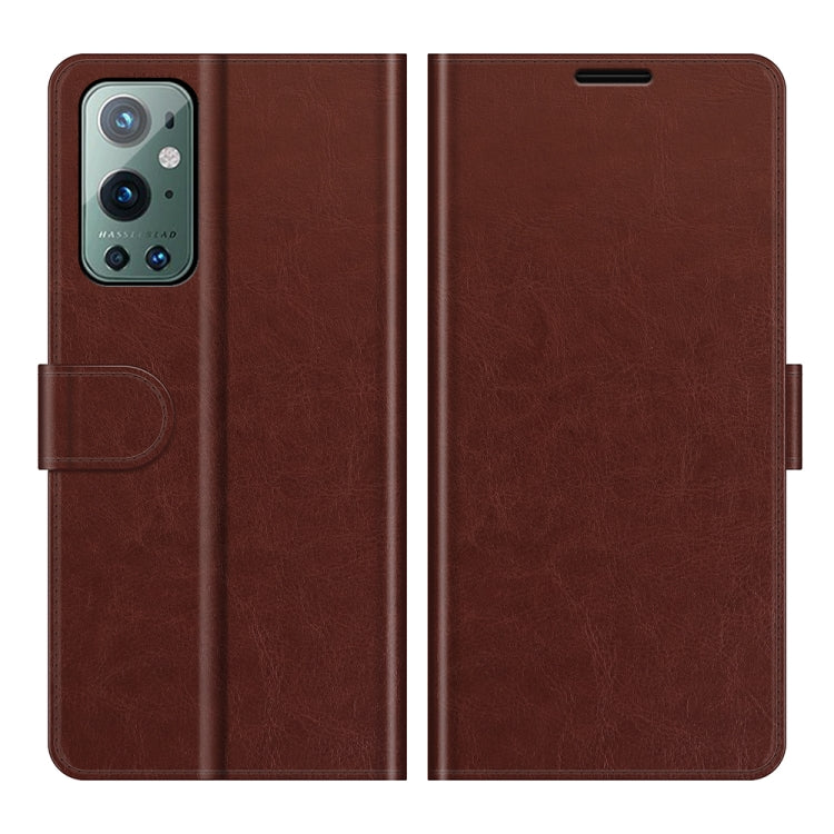 For OnePlus 9 Pro R64 Texture Single Horizontal Flip Protective Case with Holder & Card Slots & Wallet& Photo Frame