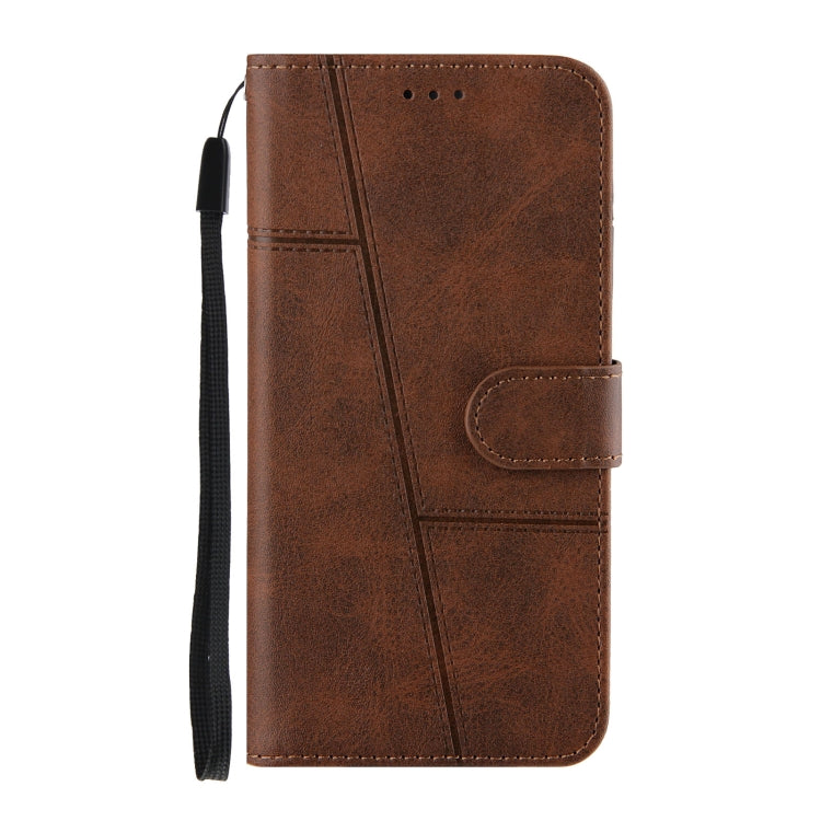 For Samsung Galaxy A02/M02 Stitching Calf Texture Buckle Horizontal Flip Leather Case with Holder & Card Slots & Wallet & Lanyard
