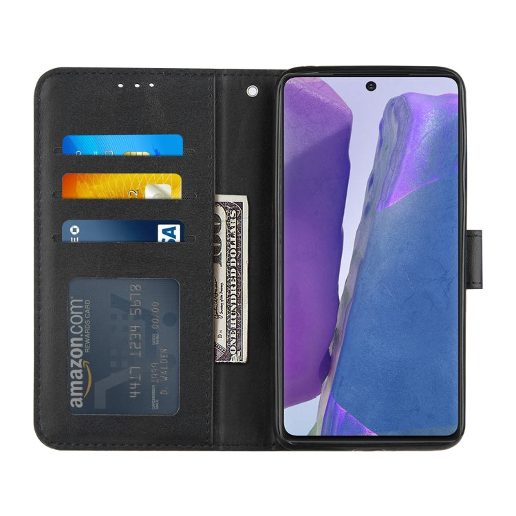 For Samsung Galaxy Note20 Stitching Calf Texture Buckle Horizontal Flip Leather Case with Holder & Card Slots & Wallet & Lanyard