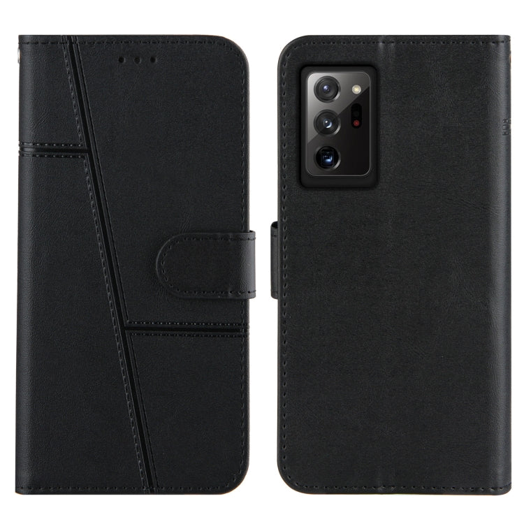 For Samsung Galaxy Note20 Ultra Stitching Calf Texture Buckle Horizontal Flip Leather Case with Holder & Card Slots & Wallet & Lanyard