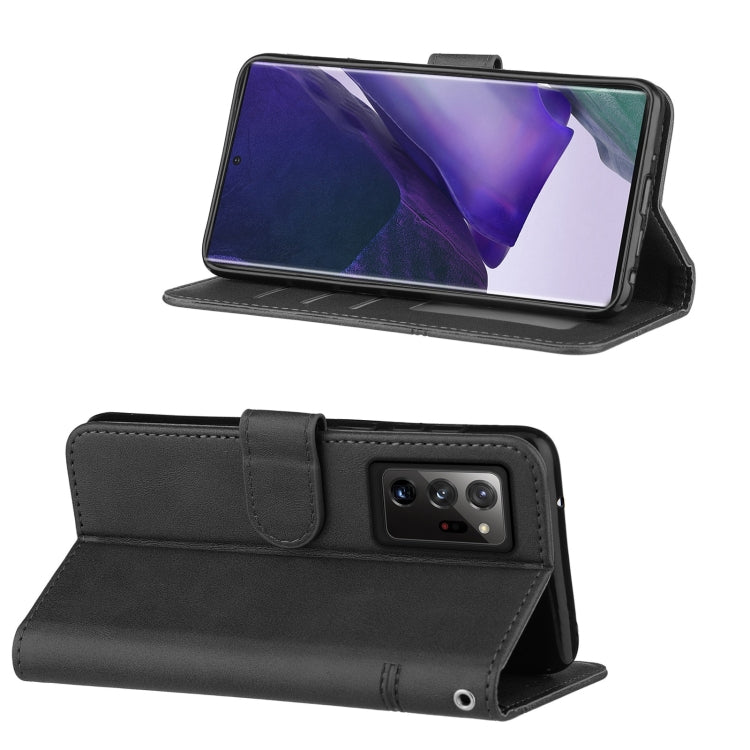 For Samsung Galaxy Note20 Ultra Stitching Calf Texture Buckle Horizontal Flip Leather Case with Holder & Card Slots & Wallet & Lanyard