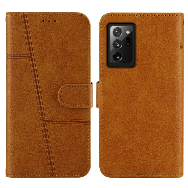For Samsung Galaxy Note20 Ultra Stitching Calf Texture Buckle Horizontal Flip Leather Case with Holder & Card Slots & Wallet & Lanyard