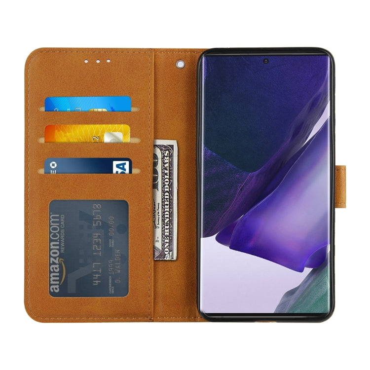 For Samsung Galaxy Note20 Ultra Stitching Calf Texture Buckle Horizontal Flip Leather Case with Holder & Card Slots & Wallet & Lanyard