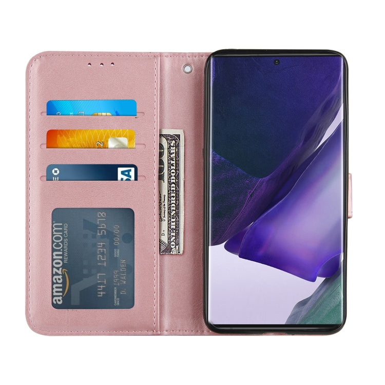 For Samsung Galaxy Note20 Ultra Stitching Calf Texture Buckle Horizontal Flip Leather Case with Holder & Card Slots & Wallet & Lanyard