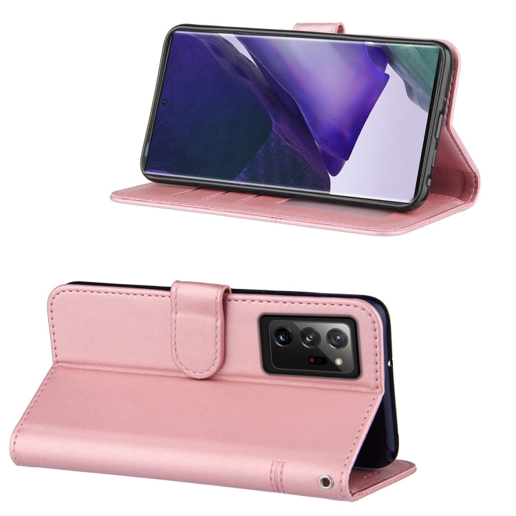 For Samsung Galaxy Note20 Ultra Stitching Calf Texture Buckle Horizontal Flip Leather Case with Holder & Card Slots & Wallet & Lanyard