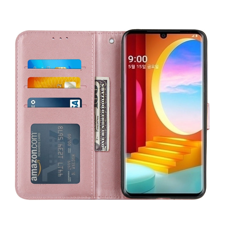 For LG Velvet (4G / 5G) / G9 Velvet Stitching Calf Texture Buckle Horizontal Flip Leather Case with Holder & Card Slots & Wallet & Lanyard