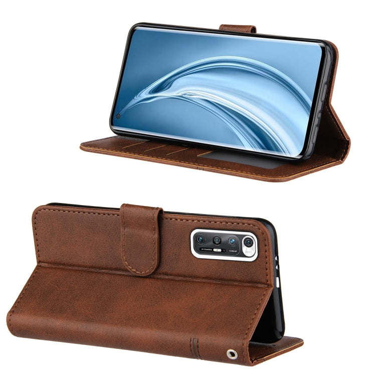 For Xiaomi Redmi Note 10 4G / Note 10S Stitching Calf Texture Buckle Horizontal Flip Leather Case with Holder & Card Slots & Wallet & Lanyard