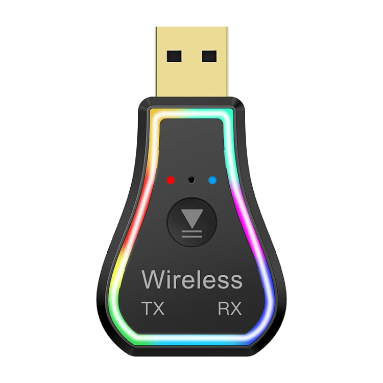 JD-M11USB 5.0 Colorful Ambient Light Car Bluetooth Audio Transmitter Receiver Car Hands-free Call Adapter