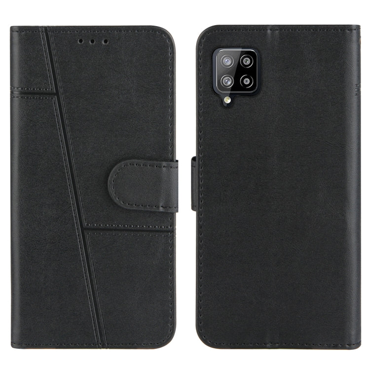 For Samsung Galaxy A42 5G Stitching Calf Texture Buckle Horizontal Flip Leather Case with Holder & Card Slots & Wallet & Lanyard