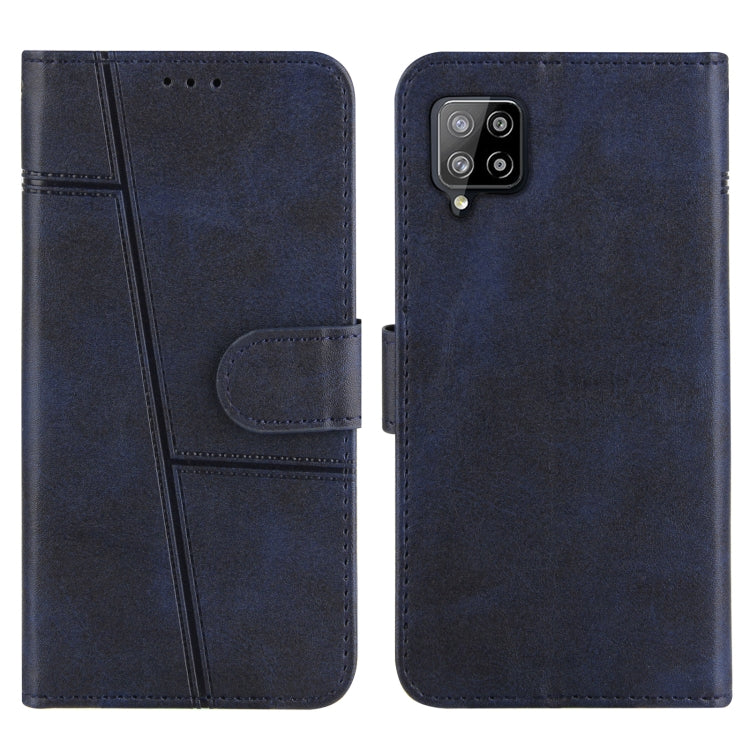 For Samsung Galaxy A42 5G Stitching Calf Texture Buckle Horizontal Flip Leather Case with Holder & Card Slots & Wallet & Lanyard