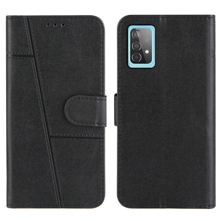 For OPPO A52/A72/A92 Stitching Calf Texture Buckle Horizontal Flip Leather Case with Holder & Card Slots & Wallet & Lanyard