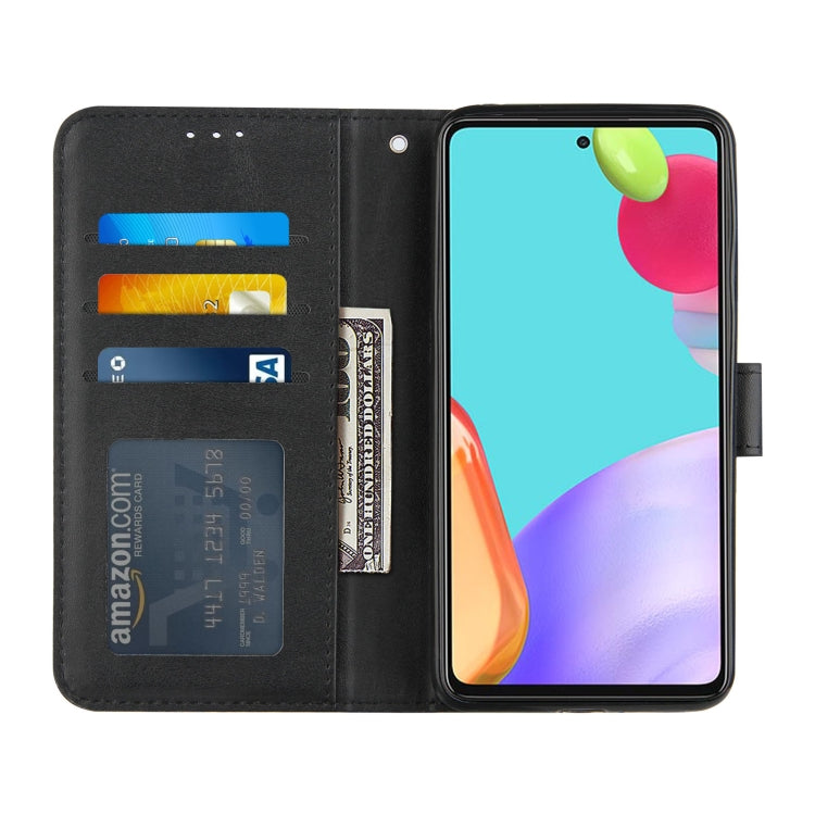 For OPPO A52/A72/A92 Stitching Calf Texture Buckle Horizontal Flip Leather Case with Holder & Card Slots & Wallet & Lanyard