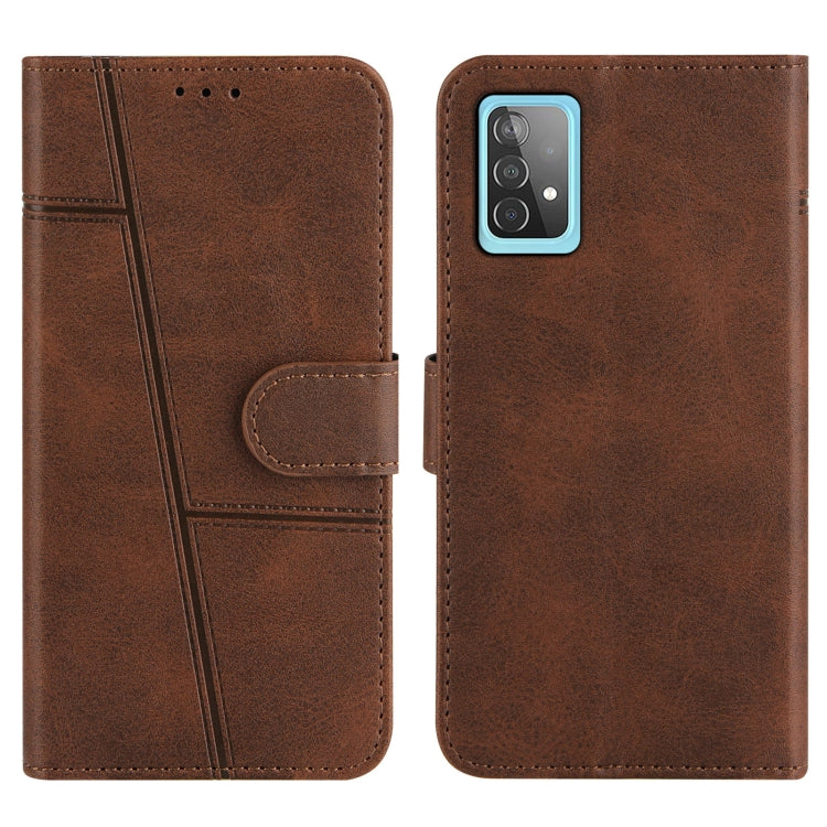For OPPO A52/A72/A92 Stitching Calf Texture Buckle Horizontal Flip Leather Case with Holder & Card Slots & Wallet & Lanyard