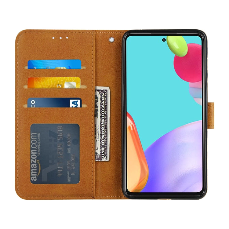 For OPPO A52/A72/A92 Stitching Calf Texture Buckle Horizontal Flip Leather Case with Holder & Card Slots & Wallet & Lanyard