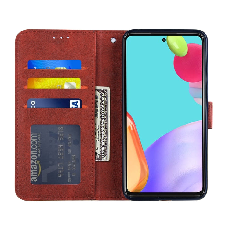 For OPPO A52/A72/A92 Stitching Calf Texture Buckle Horizontal Flip Leather Case with Holder & Card Slots & Wallet & Lanyard