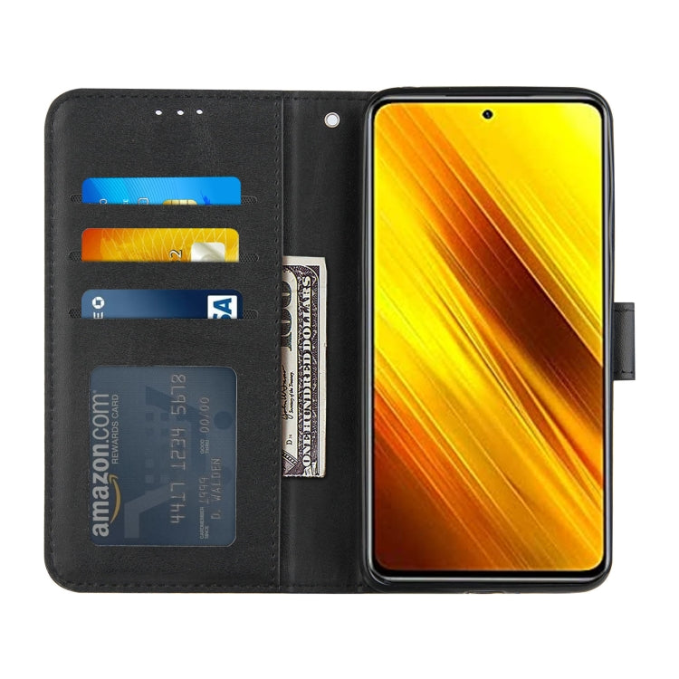 For Xiaomi Poco X3 NFC Stitching Calf Texture Buckle Horizontal Flip Leather Case with Holder & Card Slots & Wallet & Lanyard