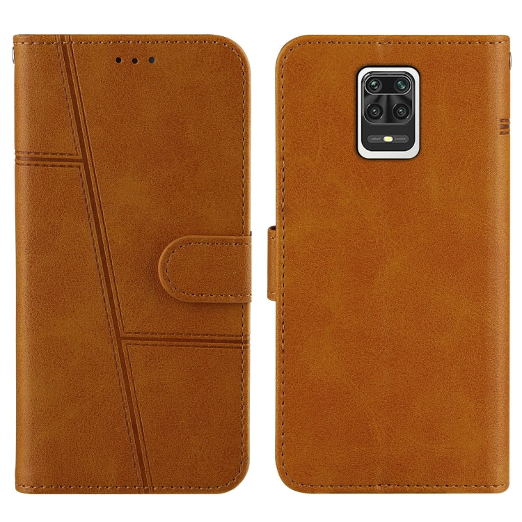 For Xiaomi Redmi Note 9 Pro Max Stitching Calf Texture Buckle Horizontal Flip Leather Case with Holder & Card Slots & Wallet & Lanyard