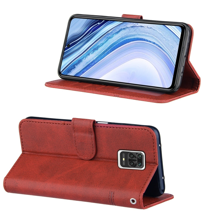 For Xiaomi Redmi Note 9 Pro Max Stitching Calf Texture Buckle Horizontal Flip Leather Case with Holder & Card Slots & Wallet & Lanyard